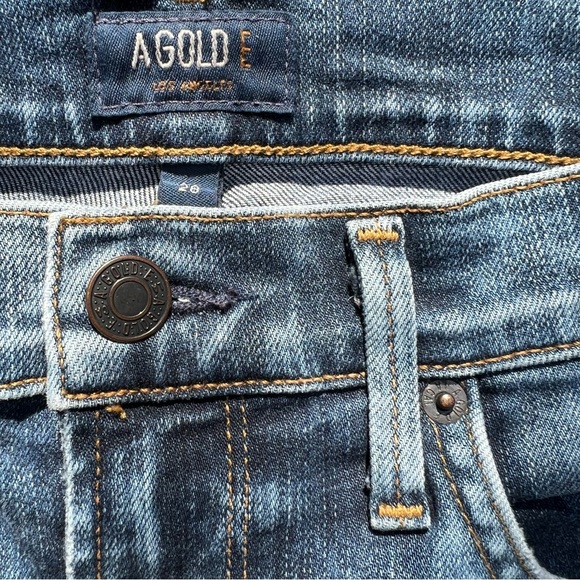 AGOLDE Valencia Blue Sophie High-Rise Distressed Skinny Ankle Denim Jeans - Picture 3 of 9